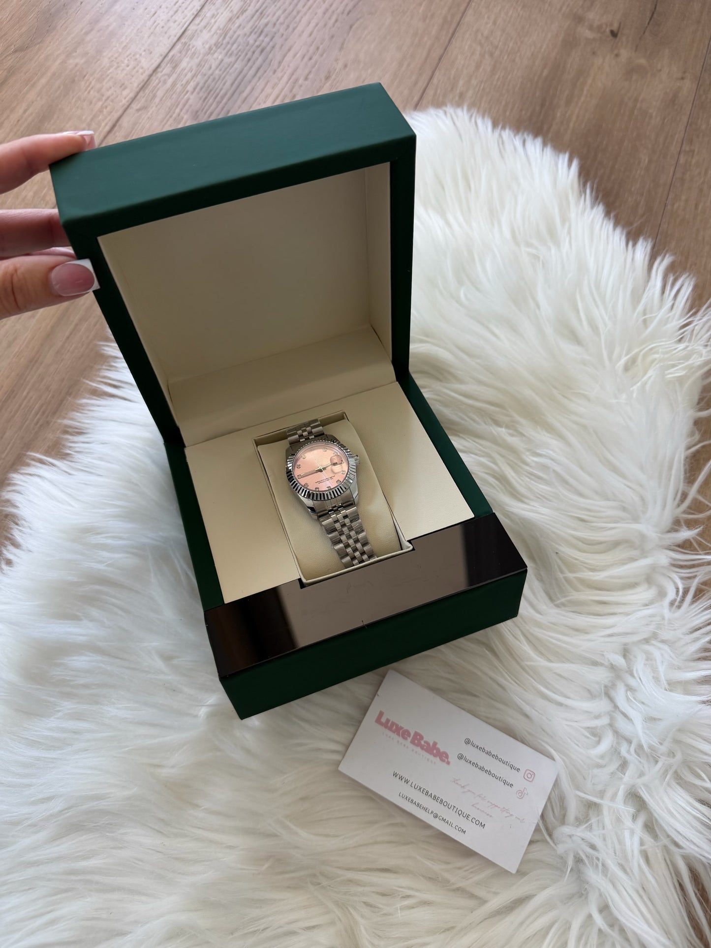 Pink watch