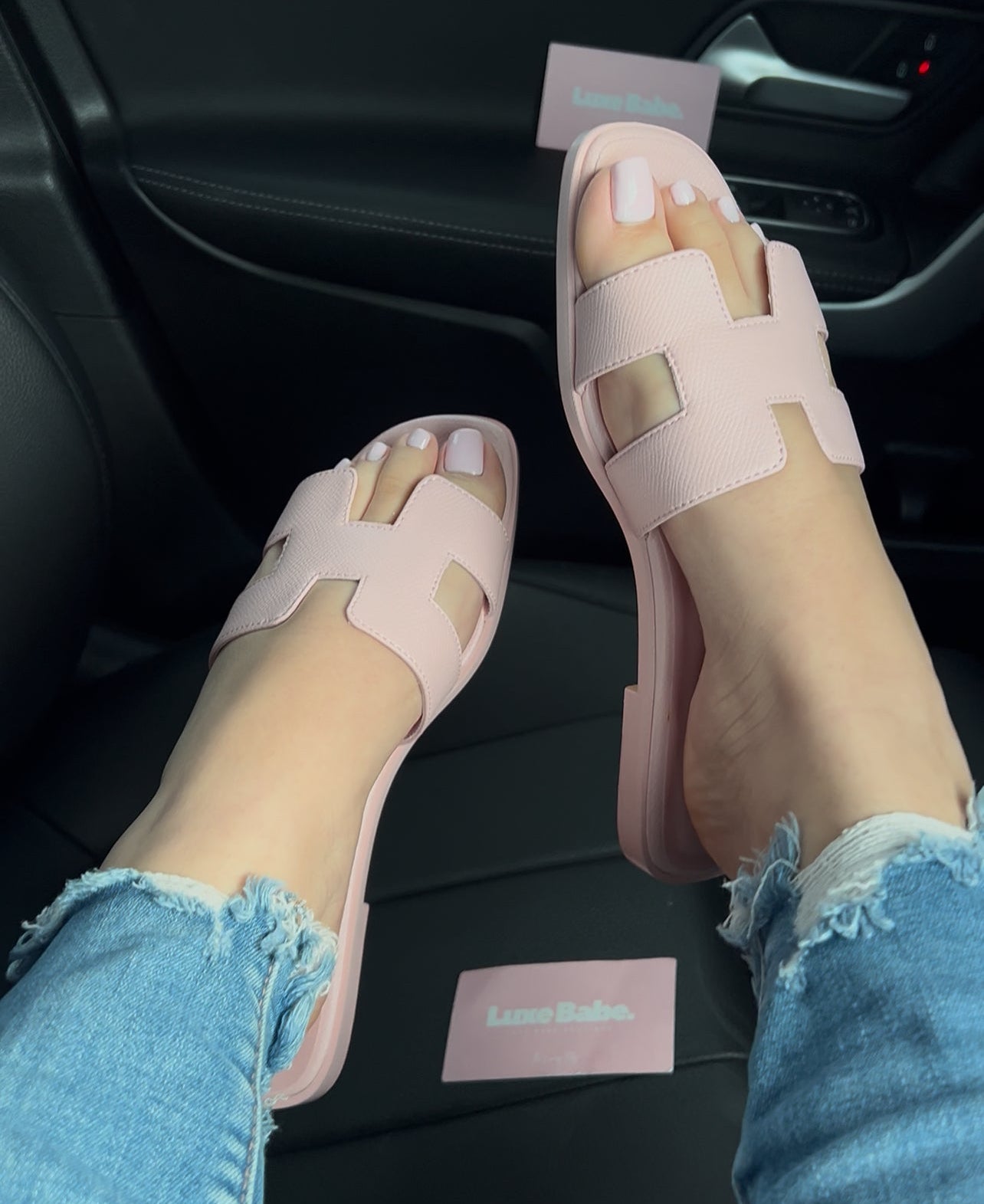 Hermosa baby pink sandals