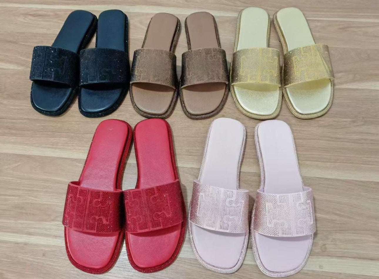 Tory bling sandals