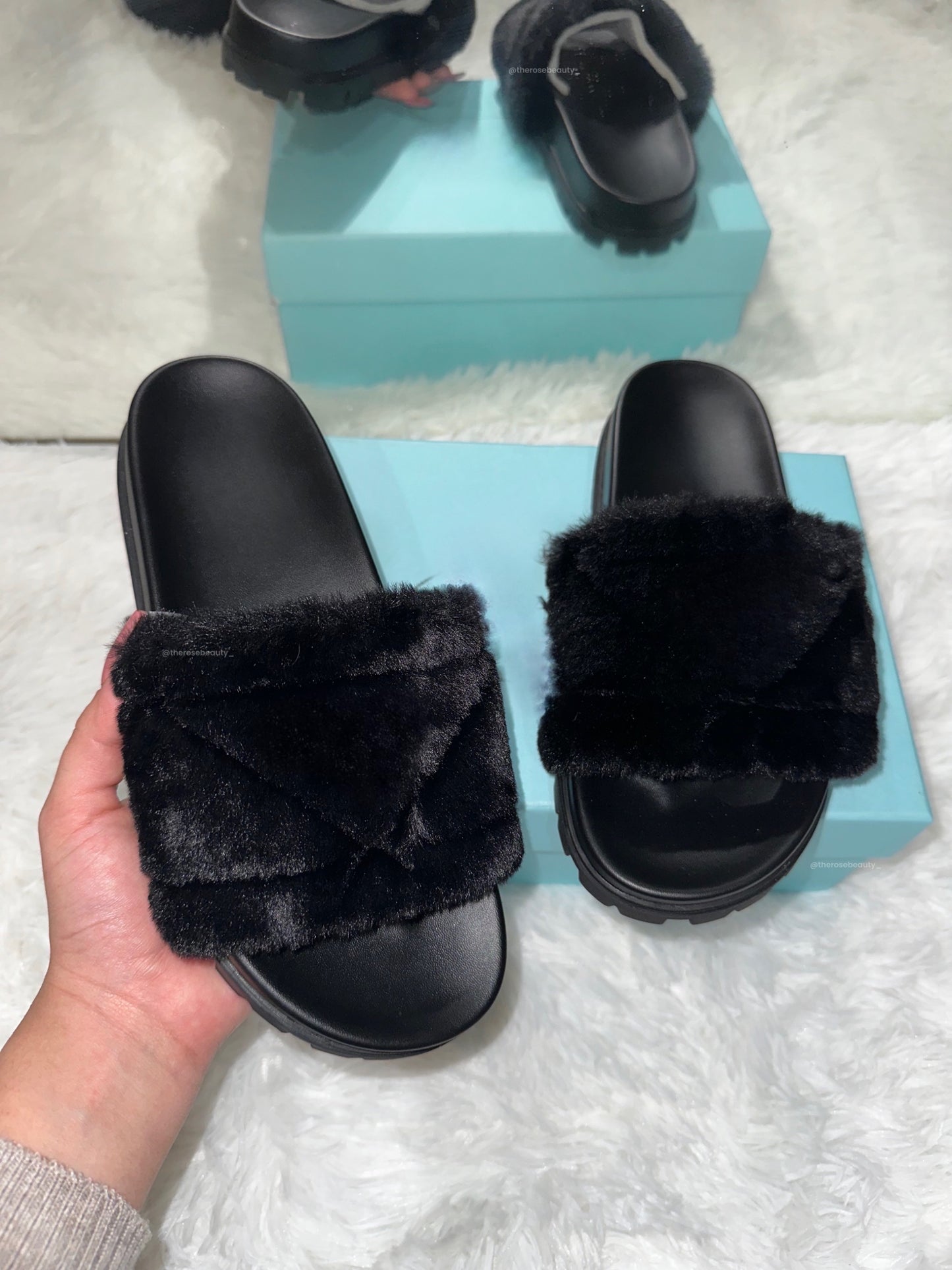 Black Fur Slides