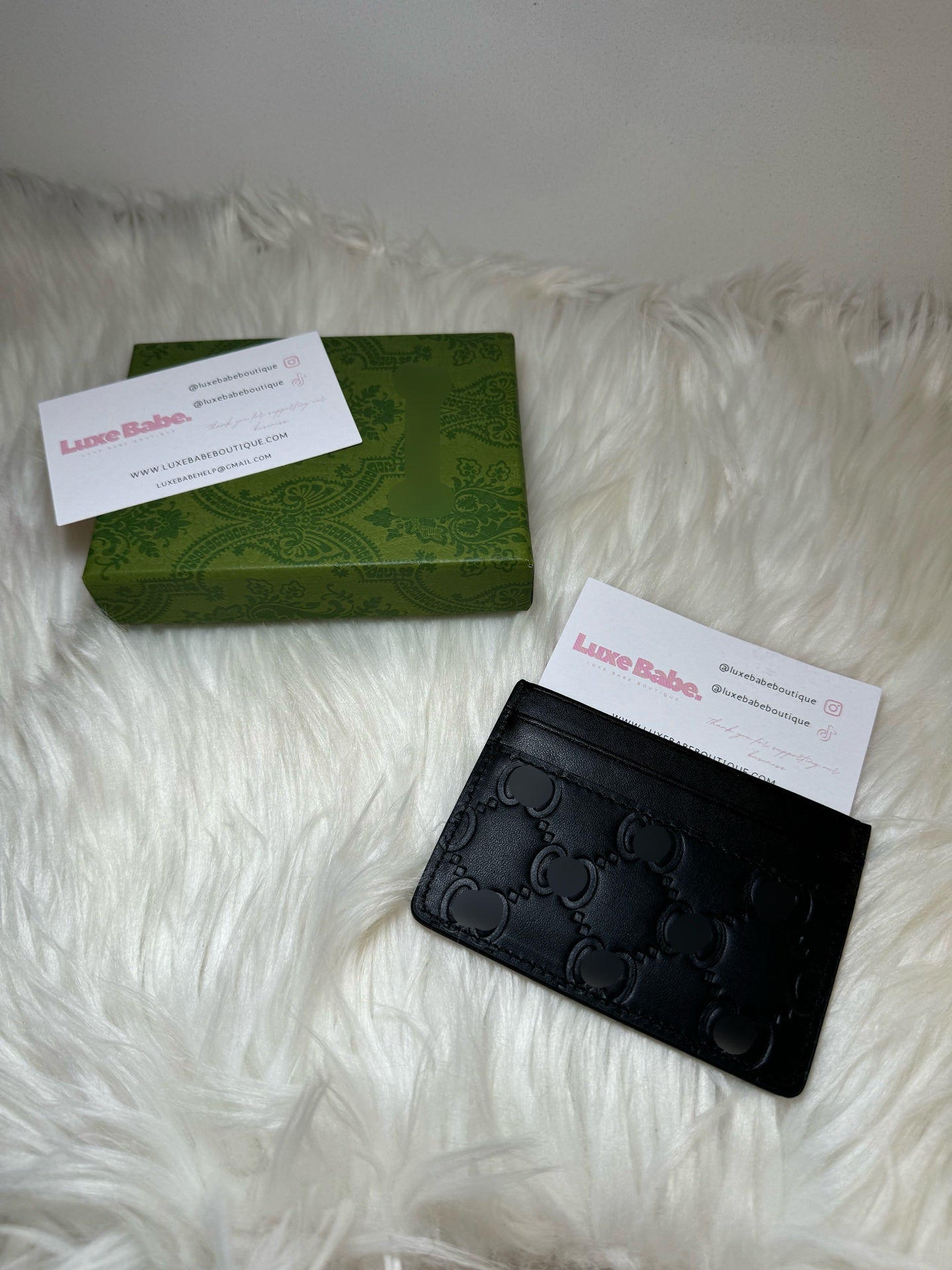 GG Black cardholder