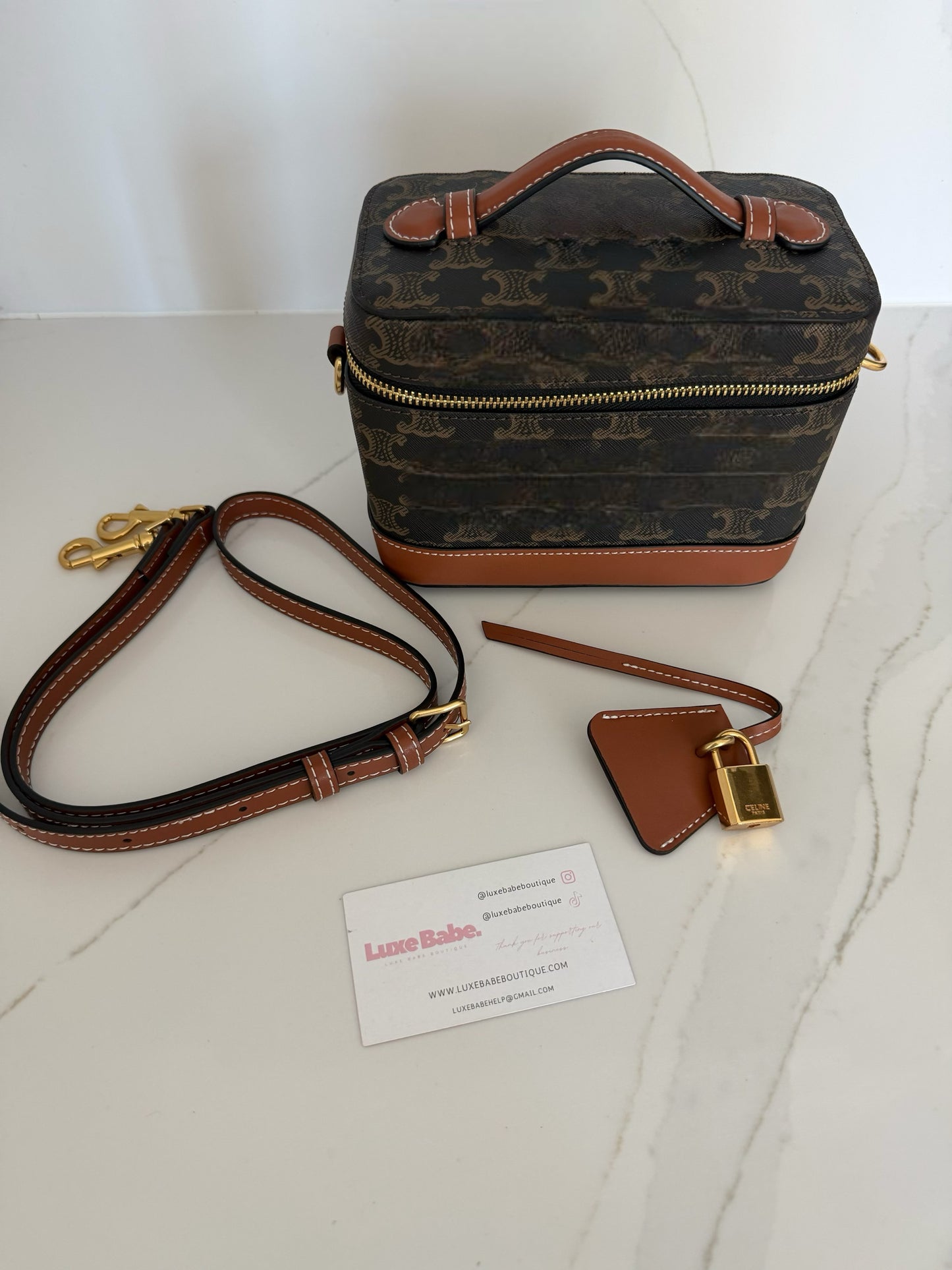 Celin makeup bag