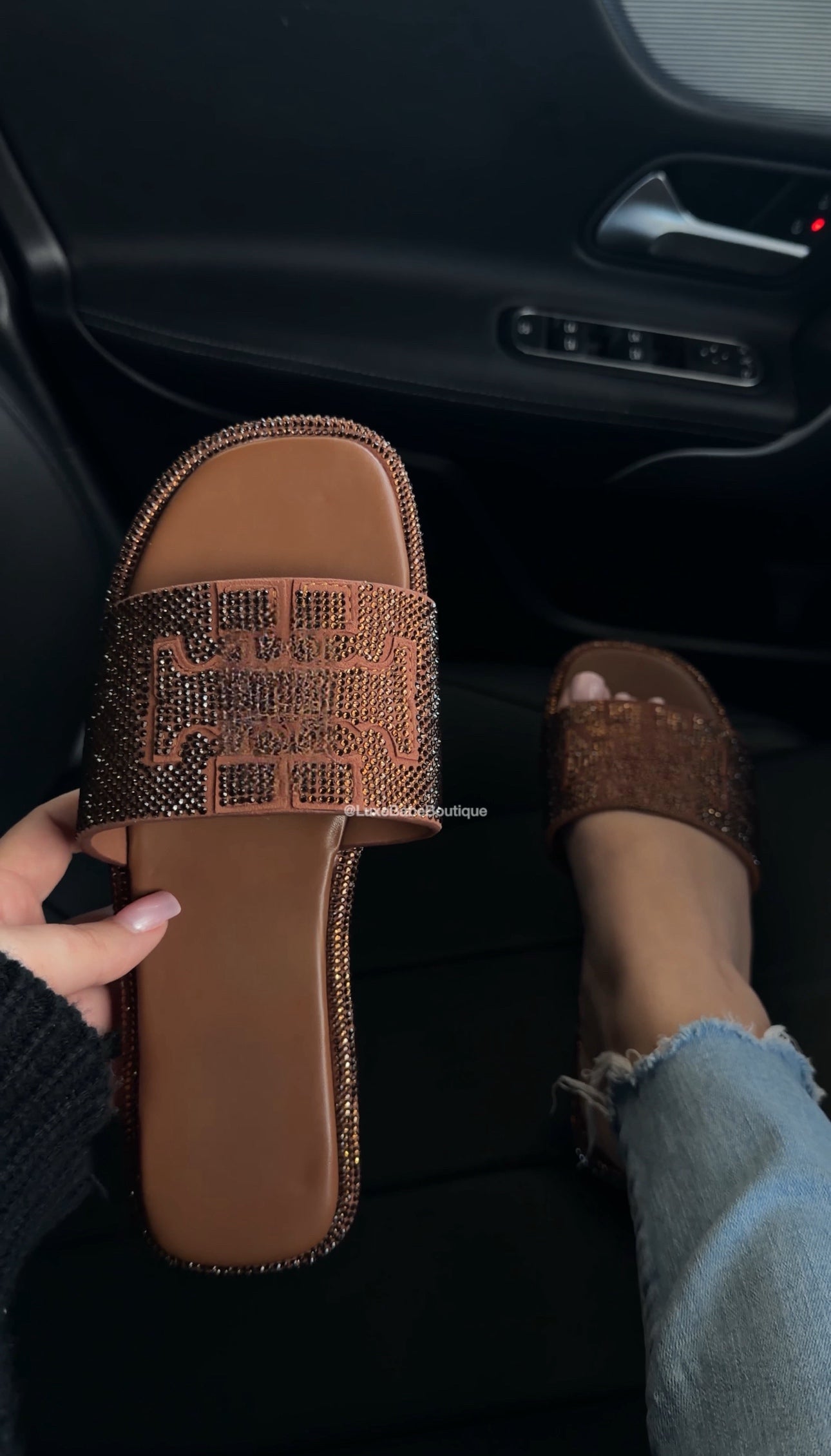 Tory bling sandals