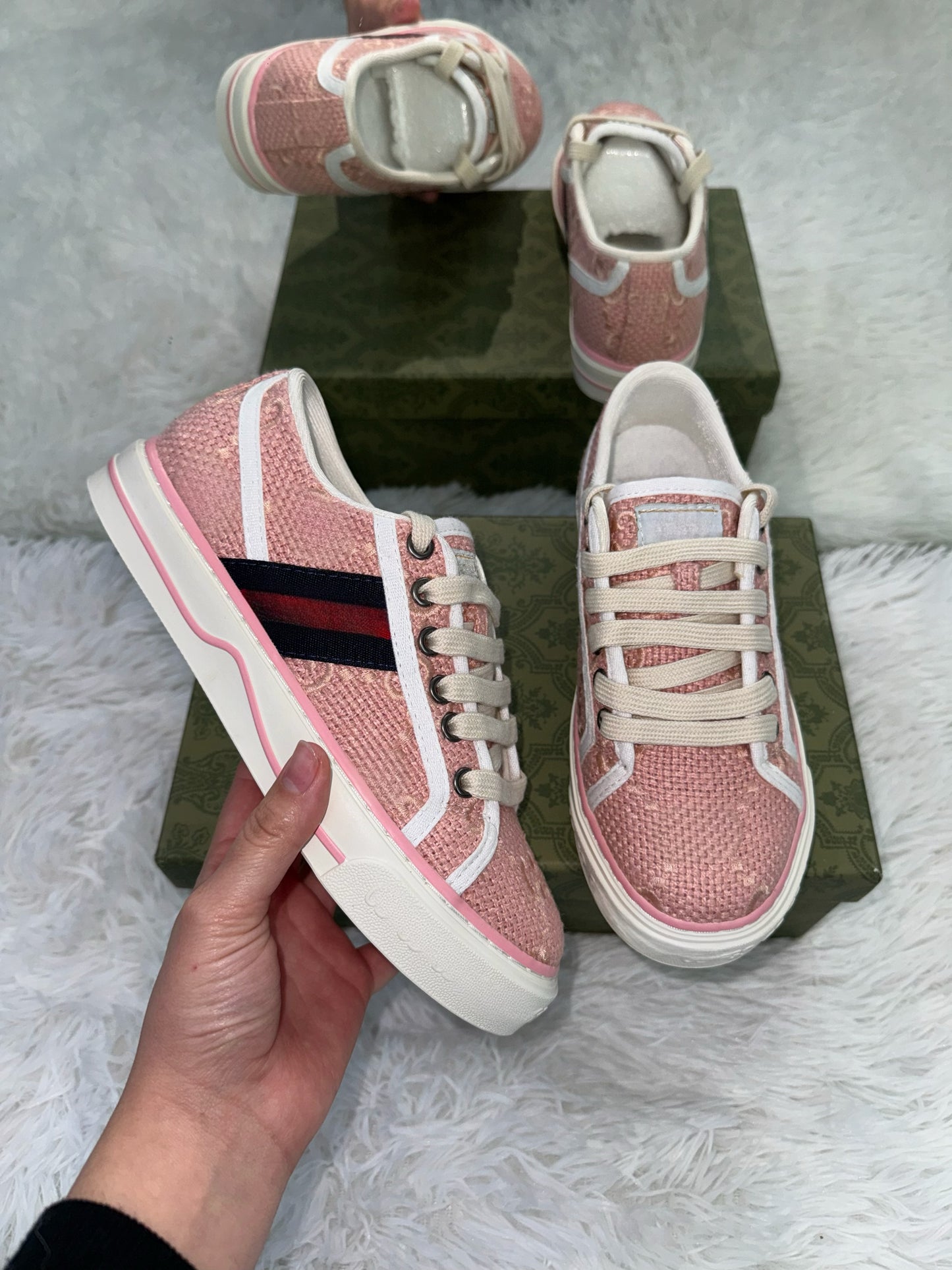 Pink GG sneakers